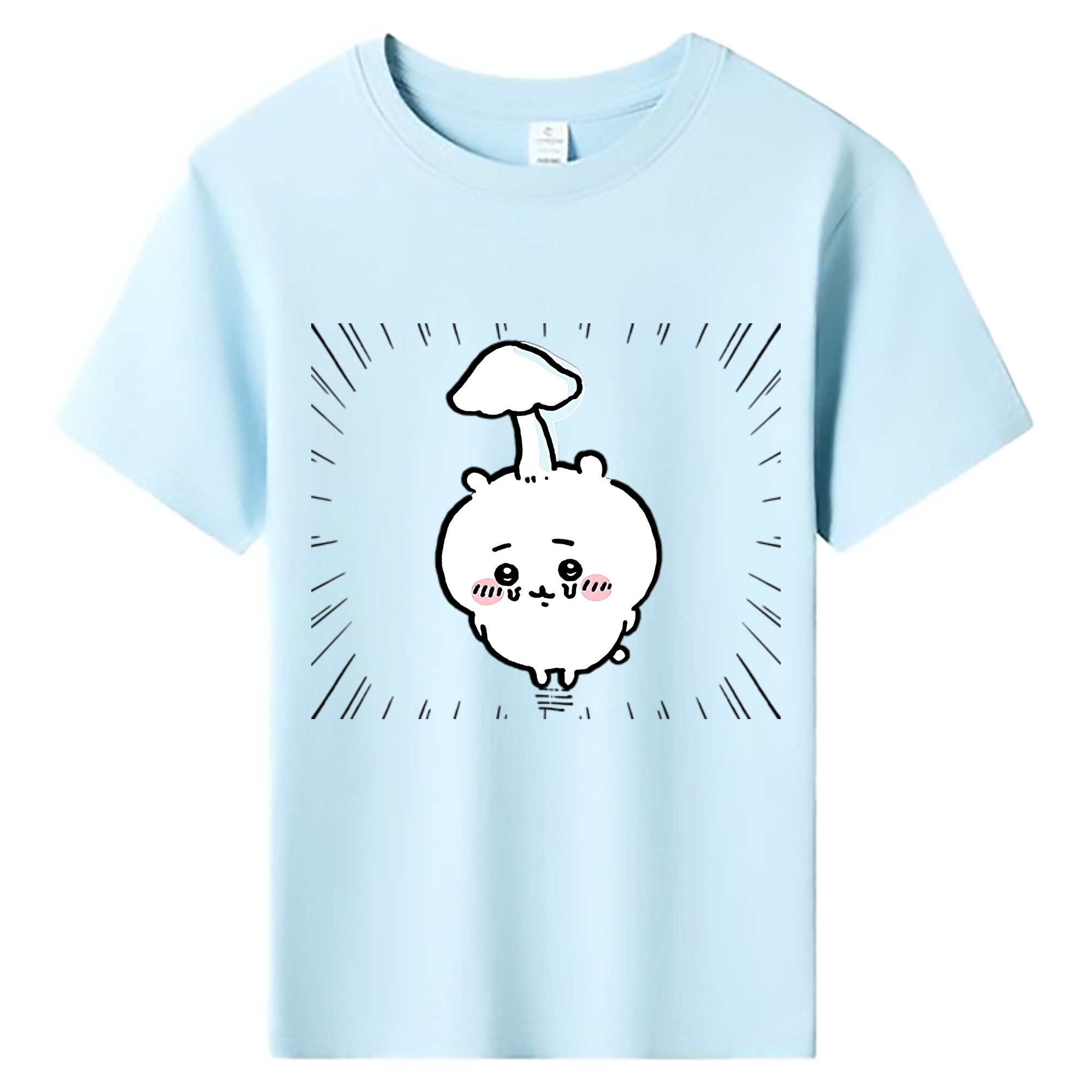（画像用） ちいかわ ちいかわ Chii-kawa chiikawa 綿100％キッズTシャツ（フロントプリント）
